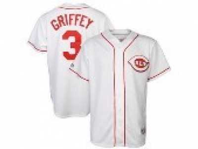 Cincinnati Reds #3 Griffey white