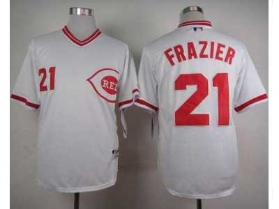 MLB Cincinnati Reds #21 Todd Frazier White 1990 Turn Back The Clock Stitched Baseball jerseys
