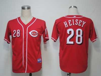 MLB Cincinnati Reds #28 Heisey Red[Cool Base]