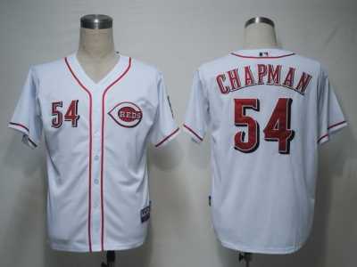 MLB Cincinnati Reds #54 Chapman White[Cool Base]