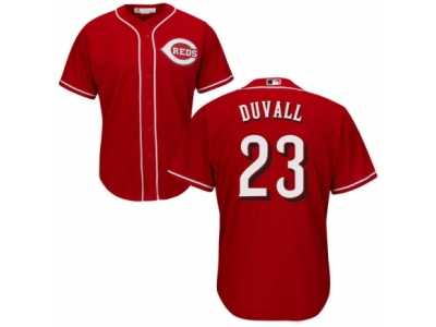 Men\'s Majestic Cincinnati Reds #23 Adam Duvall Replica Red Alternate Cool Base MLB Jersey
