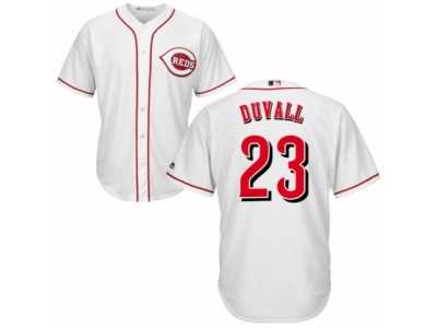 Men's Majestic Cincinnati Reds #23 Adam Duvall Replica White Home Cool Base MLB Jersey
