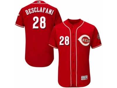 Men's Majestic Cincinnati Reds #28 Anthony DeSclafani Red Flexbase Authentic Collection MLB Jersey