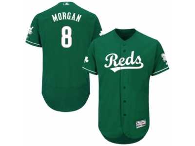 Men's Majestic Cincinnati Reds #8 Joe Morgan Green Celtic Flexbase Authentic Collection MLB Jersey