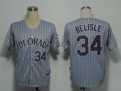 MLB Colorado Rockies #34 Belisle Gery[Cool Base]