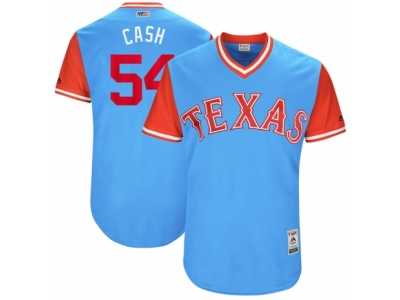 Men's 2017 Little League World Series Rangers #54 Andrew Cashner Cash Light Blue Jersey