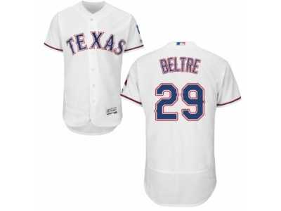 Men's Majestic Texas Rangers #29 Adrian Beltre White Flexbase Authentic Collection MLB Jersey