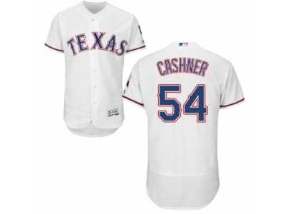 Men's Majestic Texas Rangers #54 Andrew Cashner White Flexbase Authentic Collection MLB Jersey