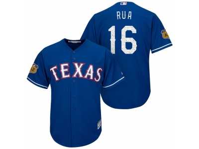 Men's Texas Rangers #16 Ryan Rua 2017 Spring Training Cool Base Stitched MLB Jersey