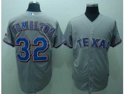 Texas Rangers #32 Josh Hamilton gray