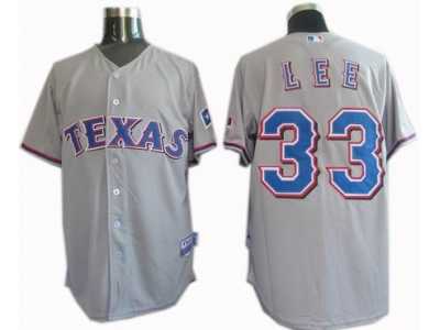 Texas Rangers #33 Cliff Lee gray