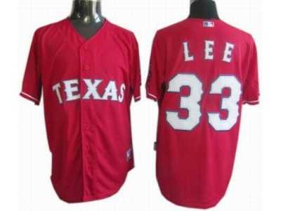 Texas Rangers #33 Cliff Lee red