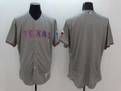 Texas Rangers Blank Grey Flexbase Authentic Collection Stitched Baseball Jersey