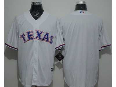Texas Rangers Blank White New Cool Base Stitched Baseball Jersey