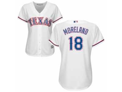 Women's Majestic Texas Rangers #84 Prince Fielder Replica White Fashion Cool Base MLB Jer