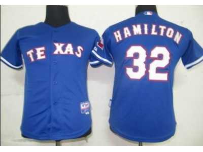 MLB youth Texans #32 Hamilton Blue