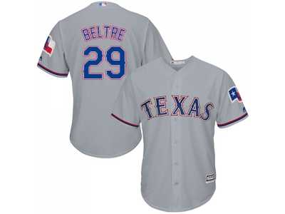 Youth Texas Rangers #29 Adrian Beltre Grey Cool Base Stitched MLB Jersey