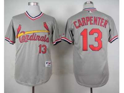MLB St. Louis Cardinals #13 Matt Carpenter Grey 1978 Turn Back The Clock Stitched Baseball jerseys