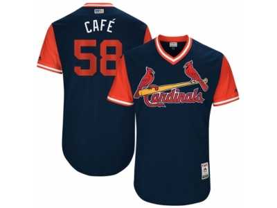 Men's 2017 Little League World Series Cardinals Jose Martinez #58 Caf�� Navy Jersey