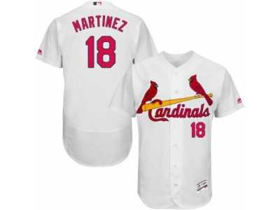 Men's Majestic St. Louis Cardinals #18 Carlos Martinez White Flexbase Authentic Collection MLB Jersey