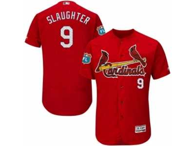 Men's Majestic St. Louis Cardinals #9 Enos Slaughter Red Flexbase Authentic Collection MLB Jersey