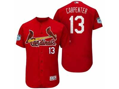 Men's St.Louis Cardinals #13 Matt Carpenter 2017 Spring Training Flex Base Authentic Collection Stitched Baseball Jersey
