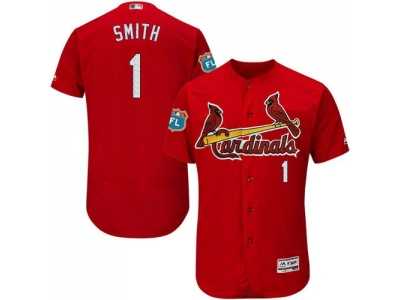 St.Louis Cardinals #1 Ozzie Smith Red Flexbase Authentic Collection Stitched Baseball Jersey