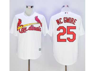 St.Louis Cardinals #25 Mark McGwire White New Cool Base Stitched Baseball Jersey
