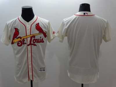St.Louis Cardinals Blank Cream Flexbase Authentic Collection Stitched MLB Jersey