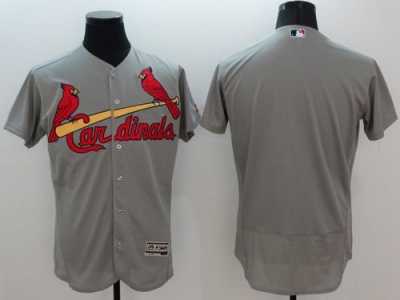 St.Louis Cardinals Blank Grey Flexbase Authentic Collection Stitched MLB Jersey