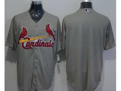 St.Louis Cardinals Blank Grey New Cool Base Stitched MLB Jersey