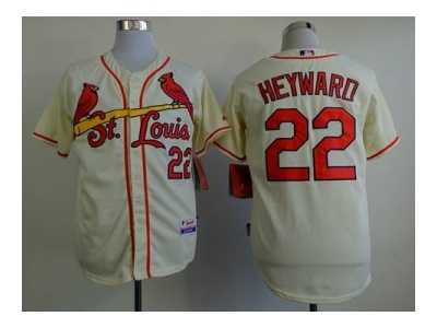 mlb jerseys st. louis cardinals #22 heywaro cream[new][heywaro]