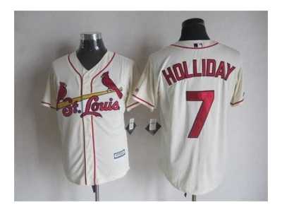 mlb jerseys st. louis cardinals #7 holliday cream[new]