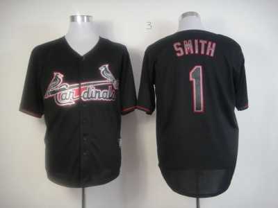 mlb jerseys st.louis cardinals #1 smith black[fashion]
