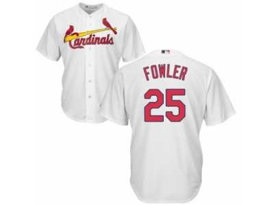 Youth Majestic St. Louis Cardinals #25 Dexter Fowler Replica White Home Cool Base MLB Jersey