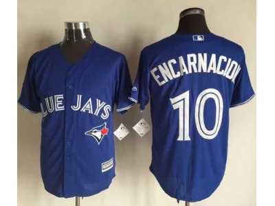 MLB Toronto Blue Jays #10 Edwin Encarnacion Blue New jerseys