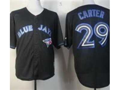 MLB Toronto Blue Jays #29 Joe Carter Black Jerseys(Fashion)