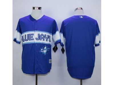 MLB Toronto Blue Jays Blank Blue Exclusive New Cool Base Jerseys