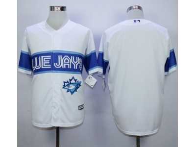 MLB Toronto Blue Jays Blank White Exclusive New Cool Base Stitched Jerseys