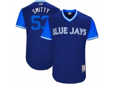 Men's 2017 Little League World Series Blue Jays #53 Chris Smith Smitty Royal Jersey