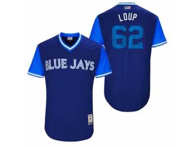 Men's 2017 Little League World Series Blue Jays Aaron Loup #62 Loup Royal Jersey