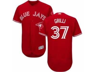 Men's Majestic Toronto Blue Jays #37 Jason Grilli Red Flexbase Authentic Collection Canada Day MLB Jersey