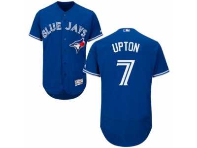 Men's Majestic Toronto Blue Jays #7 B.J. Upton Royal Blue Flexbase Authentic Collection MLB Jersey