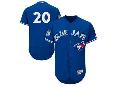 Toronto Blue Jays #20 Josh Donaldson Blue 2017 Spring Training Flexbase Authentic Collection Stitched Baseball Jersey