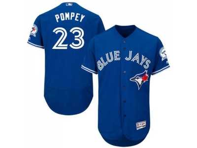 Toronto Blue Jays #23 Dalton Pompey Blue Flexbase Authentic Collection Stitched Baseball Jersey