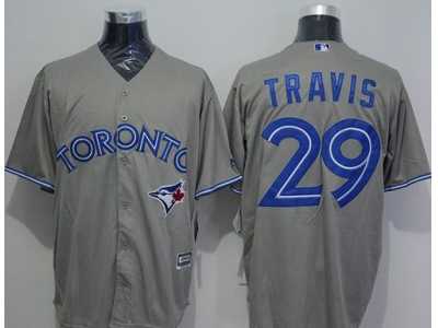 Toronto Blue Jays #29 Devon Travis Grey New Cool Base Stitched Baseball Jersey