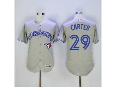 Toronto Blue Jays #29 Joe Carter Grey Flexbase Authentic Collection Stitched Baseball Jersey