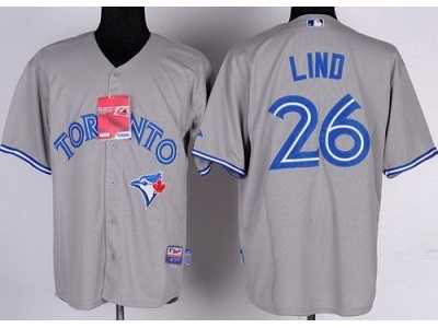 mlb Toronto Blue Jays #26 Adam Lind Grey[Cool Base]