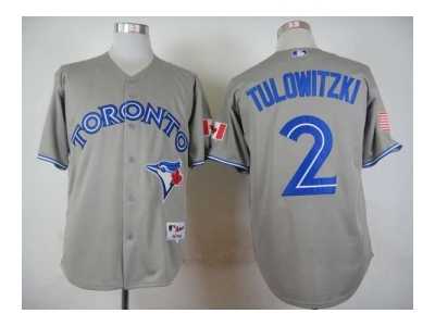 mlb jerseys toronto blue jays #2 tulowitzki grey