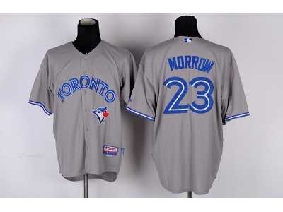 mlb jerseys toronto blue jays #23 morrow grey[2012 new]